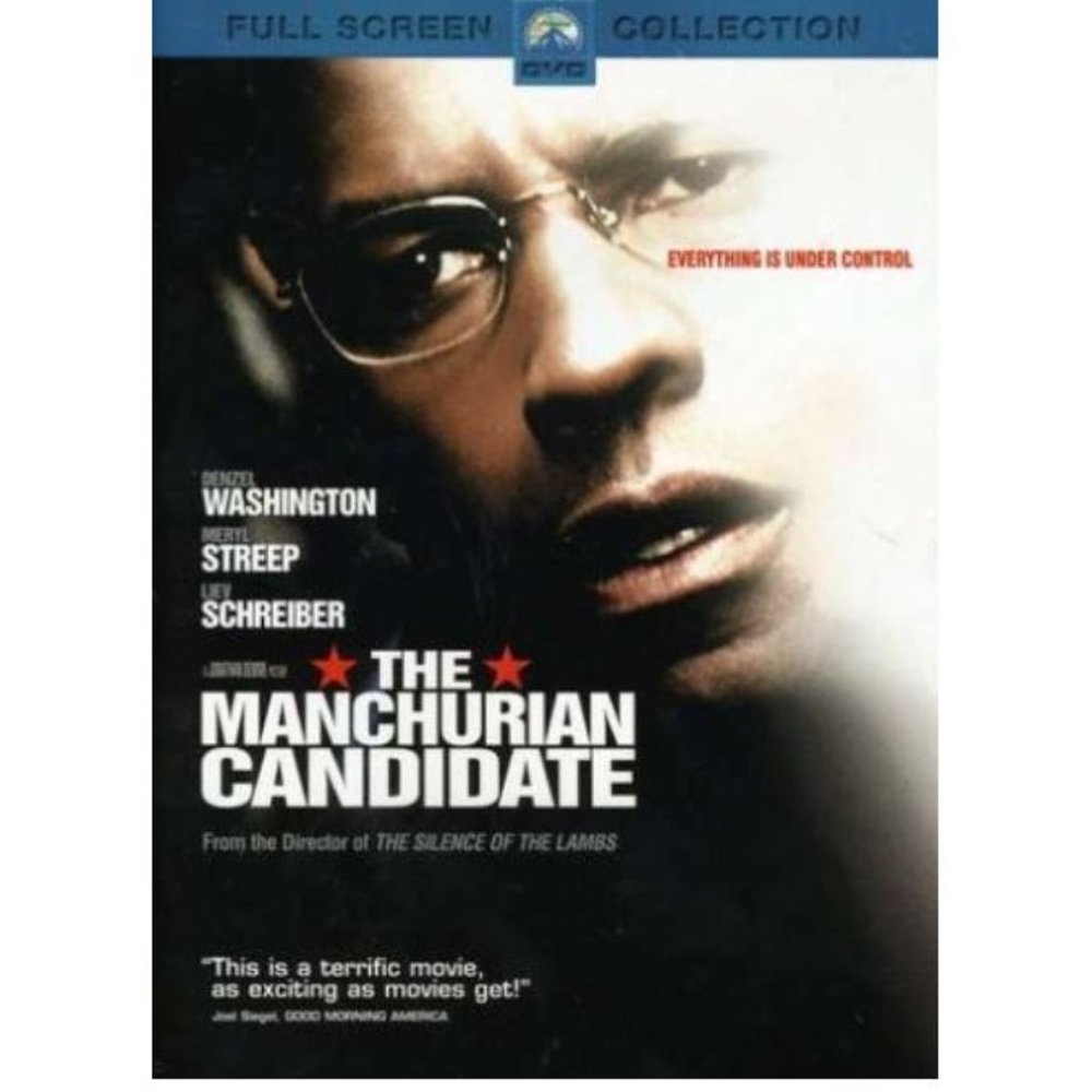 The Manchurian Candidate Full Screen DVD Denzel Washington Meryl Streep, Liev Sc